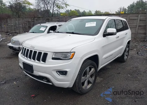 2015 Jeep Grand Cherokee Overland z USA, uszkodzony, nr VIN 1C4RJFCG3FC174247
